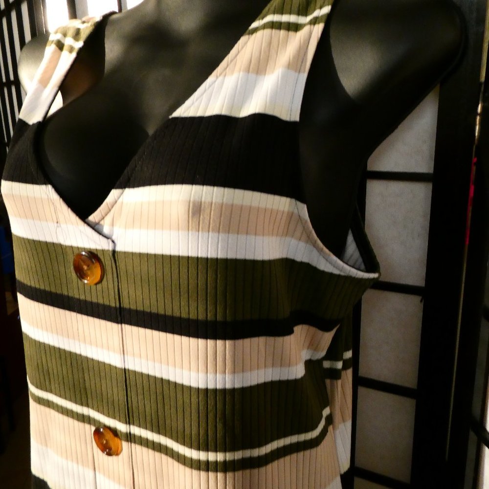 2 for 1 casual stripped dresses XXL